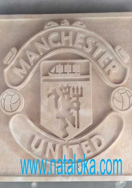  Ukiran  Bali Relief Dinding Motif Logo  Manchester United 