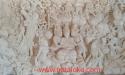 Relief Dinding Batu Alam Motif Arjuna