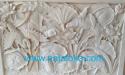 Relief Dinding Taman Motif Lotus dan Burung