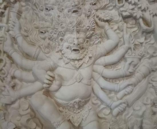 Relief paras jogja motif wisnu murti