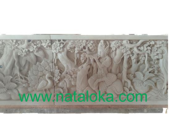 Relief Dinding Depan Rumah Motif Shri Krisna