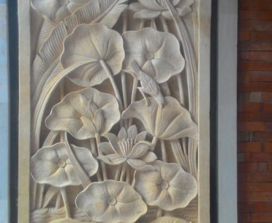 Harga Relief dinding Rumah Motif Lotus