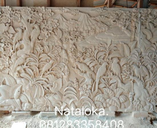 Relief Dinding Batu Alam Motif Pemandangan