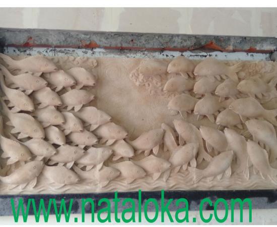 Contoh Relief Dinding  Depan Rumah Motif Ikan