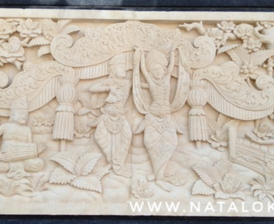 Relief Motif Khas Bali Motif Tari Oleg Tamulilingan